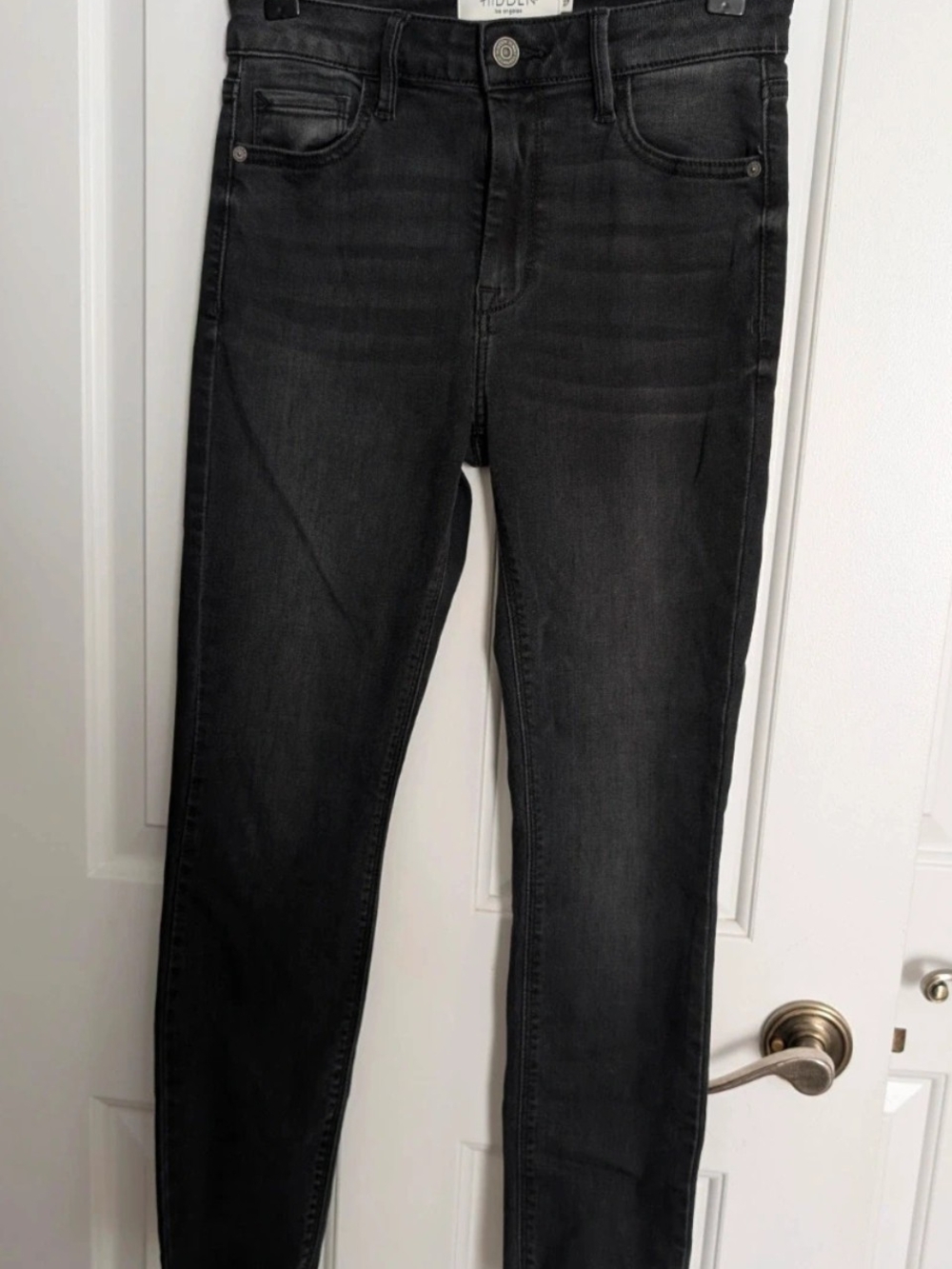 Hidden Black Mid Rise Skinny Ankle Jeans Size 27 Inseam 25